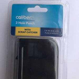 Caliber 3 Hole Punch w/Scrap Catcher